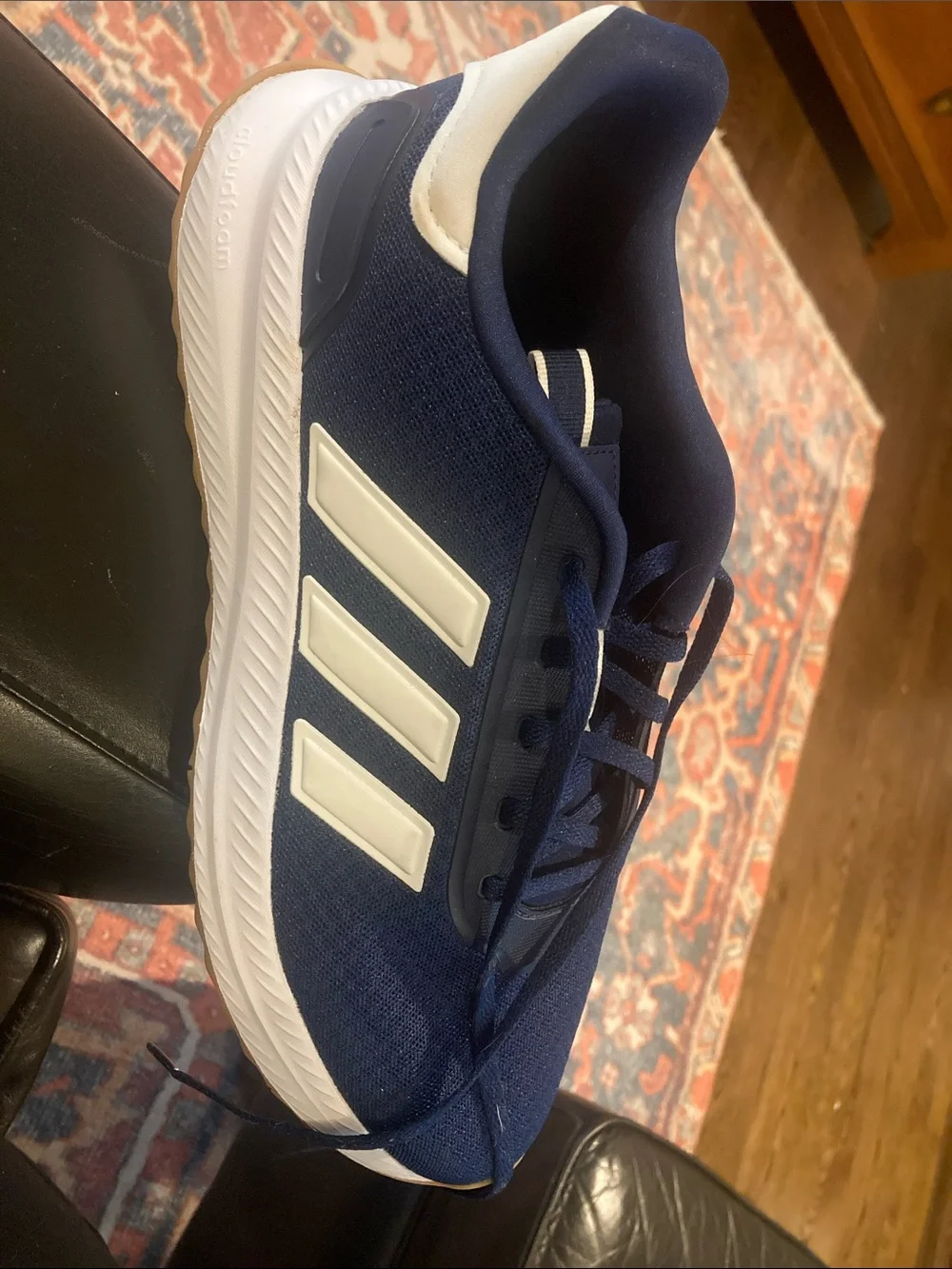 adidas Navy and White Men’s Cloudfoam Running Sneakers